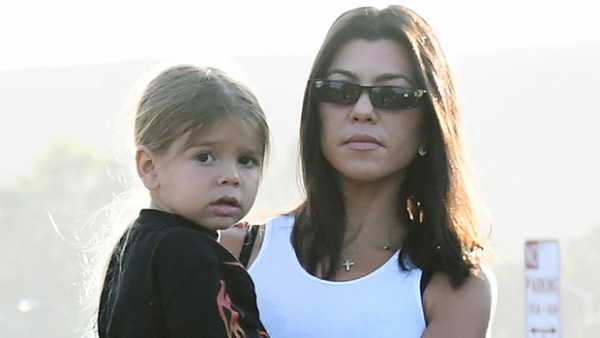 Kourtney Kardashian, 40, Plays With Reign, 4, In Crop Top & Shorts – Sweet Pics