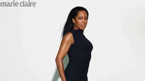 Regina King, 48, Serves Up Serious Skin In High-Slit Gown & Sheer Coverup For Sexy ‘Marie Claire’ Shoot