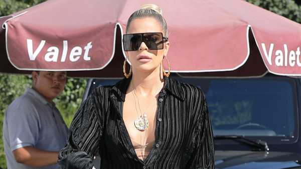 Khloe Kardashian Bares Major Skin In Unbuttoned Shirt For Lunch Date With Scott Disick — Pics