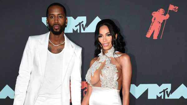 Erica Mena Bares Her Baby Bump & Fiance Safaree Samuels Embraces Her In Intimate Photo