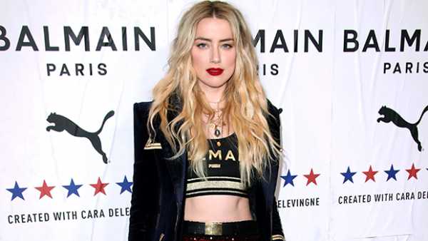 Amber Heard Reveals Her Toned Abs In A Crop Top & Sexy Sparkling Pants — Pic