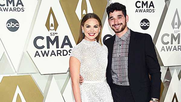 Hannah Brown Stuns In White Princess Gown At CMA Awards With ‘DWTS’ Partner Alan Bersten