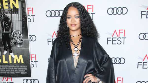 Rihanna Lifts Up Her Leg While Wearing Sexy Lingerie For Savage x Fenty Thanksgiving Pic