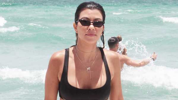 Kourtney Kardashian, 40, Proudly Shows Off Her Stretch Marks While Lounging In A Bikini 