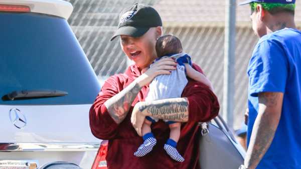 Amber Rose Posts Adorable Snap Of Newborn Son Slash 2 Days After They’re First Spotted Out Together