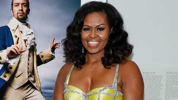 Michelle Obama Shows Off Toned Arms in Sleeveless Dress At National Portrait Gallery Event