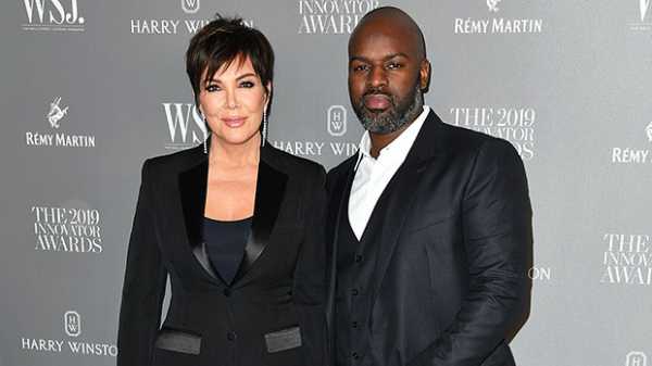 Kris Jenner, 64, Looks Fierce In Low-Cut Blazer While Cozying Up To Corey Gamble, 38, On Red Carpet