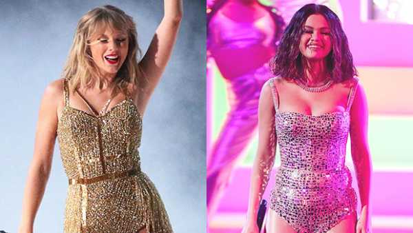 14 Singers Performing In Sexy Sparkly Bodysuits: Selena Gomez, Taylor Swift & More