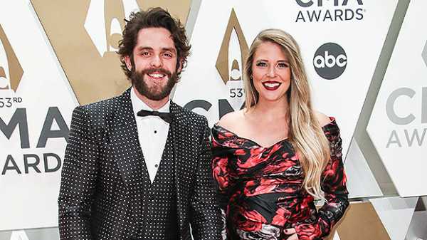 Thomas Rhett’s Kids Willa Gray, 4, & Ada James, 2, Make Adorable Red Carpet Debut At CMA Awards