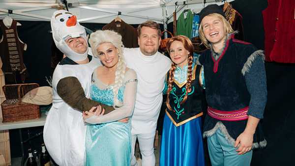 ‘Frozen 2’ Cast Dresses As Their Characters & Puts On Live Performance On Streets Of LA