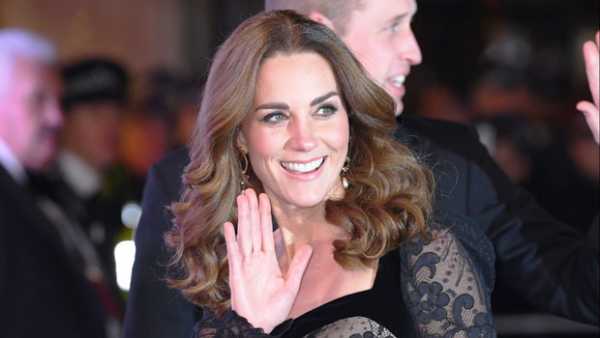 Kate Middleton Stuns In Skintight Black Lace Gown At Royal Variety Performance – Pics