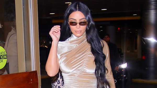 Kim Kardashian Slays In Sexy Gold Dress Plus 20 More Times KarJenners Wore Slit Dresses