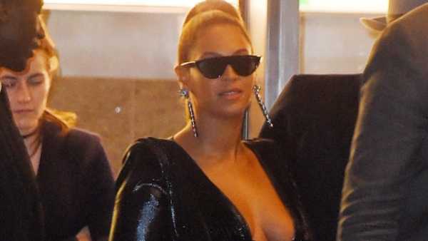 Beyonce Shows Off Her Long Legs In A Sizzling Green Ensemble During Rare Outing With Mom Tina