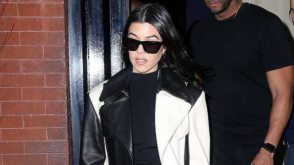 Kourtney Kardashian, 40, Dazzles In Midriff-Baring Leather Ensemble After Scott & Sofia Vacation In Miami