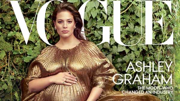 Ashley Graham’s Husband Cradles Her Bare Baby Bump In Stunning ‘Vogue’ Photo Shoot — Pic