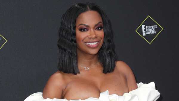 Kandi Burruss, 43, Sizzles in A Low-Cut Black Dress While Out With Husband Todd At Major Boxing Event