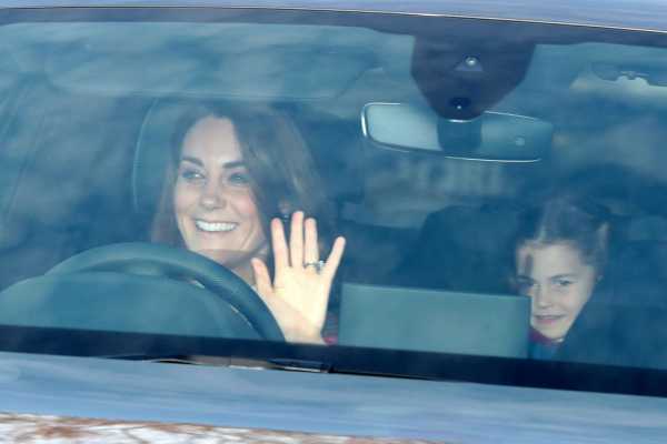 See Kate Middleton, Princess Charlotte, and Prince Louis Arriving for the Queen’s Pre-Christmas Luncheon