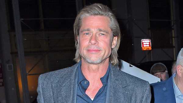 Brad Pitt, 56, Shows Off Chiseled Jaw & Slicked-Back Hair While Out In NYC After Golden Globes Win — Pics