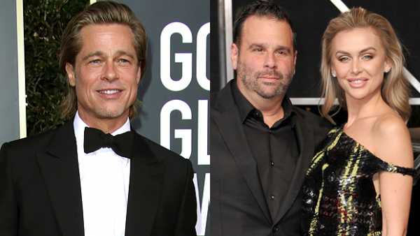 Lala Kent Cozies Up To Brad Pitt With Fiancé Randall Emmett At Golden Globes After-Party