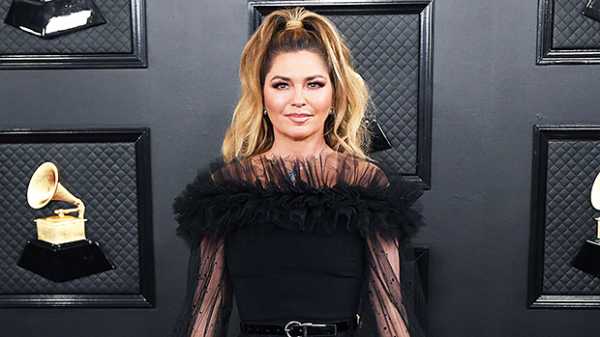 Shania Twain, 54, Rocks Short Romper With Wild Tulle Sheer Skirt At Grammys