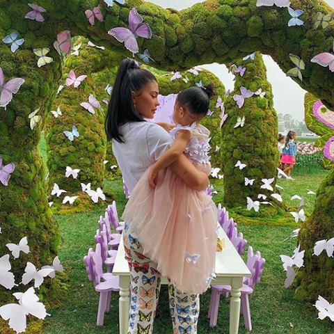 Kylie Jenner Threw a Lavish Butterfly Party for Stormi to Celebrate Their Makeup Collab