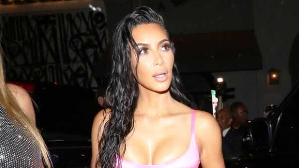 Kim Kardashian, 39, Rocks A Pink Bikini While Lounging In Her Massive Closet