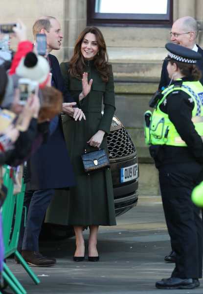 Kate Middleton Wears Zara Dress and McQueen Coat in Bradford With Prince William