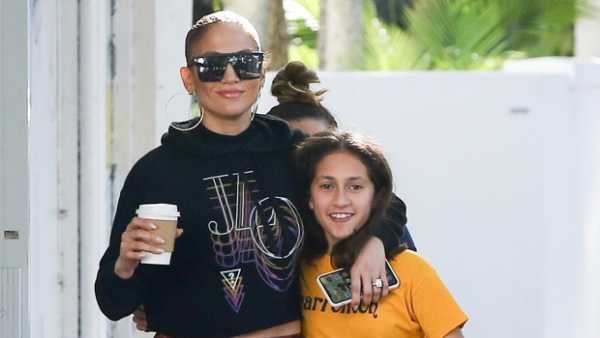 Jennifer Lopez, 50, Shows Off Her Flawless Abs In Crop Top & Cheetah Leggings With Daughter, 11