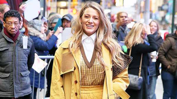 Blake Lively Braves NYC’s 40 Degree Temperature In Shorts While Heading To ‘GMA’ Appearance