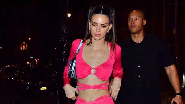 Kendall Jenner Bares Her Midsection In A Neon Pink Outfit In New York City  — See Sexy Pics