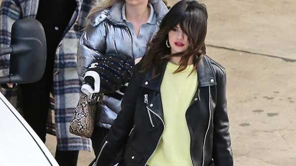 Selena Gomez Rocks Longer Hair With Her Bangs In Makeover & Fierce Leather Jacket