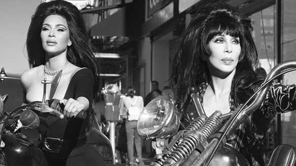 Kim Kardashian & Naomi Campbell Dress Like Biker Babes With Cher For CR Fashion Book — See Pics