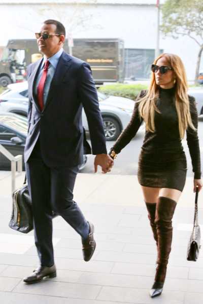 Jennifer Lopez and Alex Rodriguez Dress Like Power Couple for Business Meeting