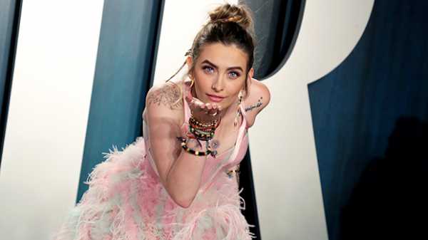 Paris Jackson Rocks Feathered Pink Dress At Oscars After-Party — See Glam Look