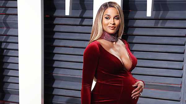 18 Stars Showing Off Baby Bumps On The Red Carpet: Ciara At VF Oscar Party & More