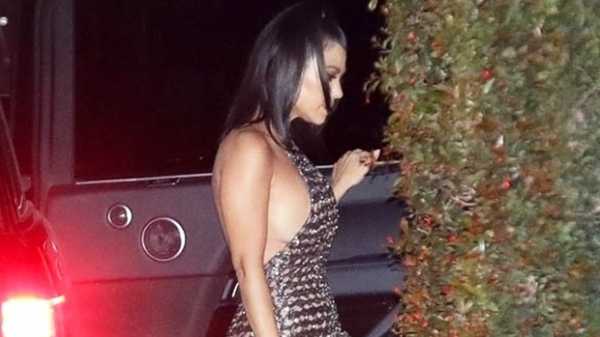 Kourtney Kardashian Shows Some Skin In Sexy Dress For Post-Oscars Party — Pics