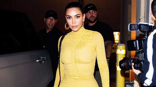 Kim Kardashian’s Tight Yellow Dress & 20 More Times KarJenners Rocked Sexy Curve-Hugging Looks