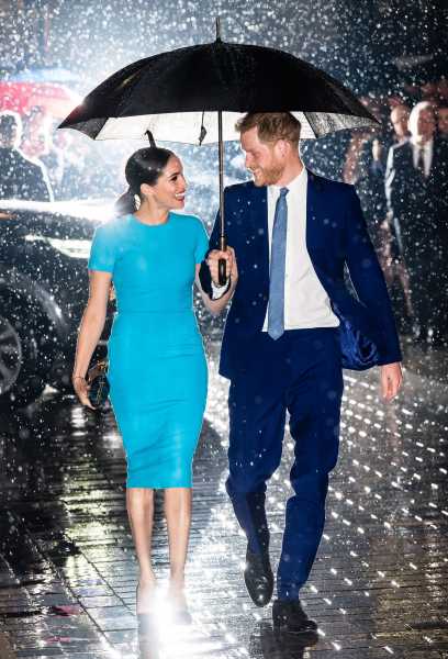 Meghan Markle Wears Blue Dress at Endeavour Fund Awards 2020