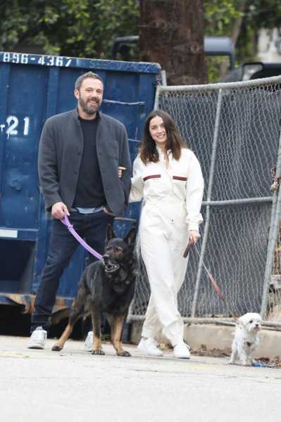 Ana de Armas and Ben Affleck Went Out Matching Their Dogs