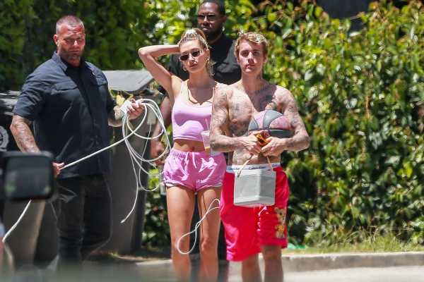 Justin Bieber and Hailey Baldwin Look Like Barbie and Ken Out in Beverly Hills