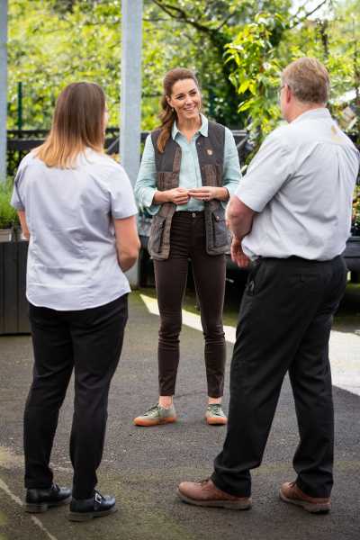 Kate Middleton Wears Skinny Jeans, Vest, and Sneakers for First In-Person Event Since Quarantine