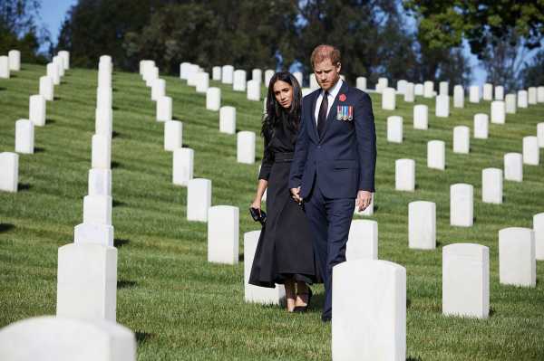 Why Meghan Markle and Prince Harry Visited an L.A. Cemetery on Remembrance Sunday