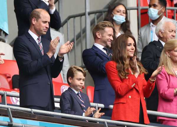 See Prince George With His Parents Kate Middleton and Prince William at Football Game