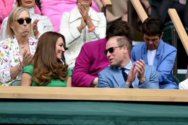 Kate Middleton Wears Green Dress With Prince William at 2021 Wimbledon Ladies’ Finals