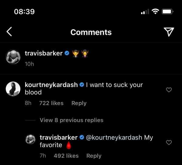 How Travis Barker Responded to Kourtney Kardashian’s “I Want to Suck Your Blood” Comment