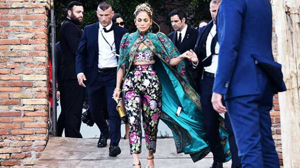 J.Lo Accidentally Flashes Price Tag On Lavish Cape Ahead Of Dolce & Gabbana Fashion Show