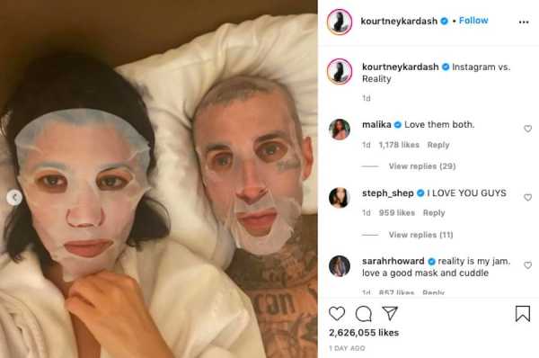 Kourtney Kardashian Got Real On Instagram With Travis Barker