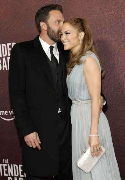 Jennifer Lopez Wears a Sheer Elie Saab Dress With Ben Affleck at ‘The Tender Bar’ Premiere