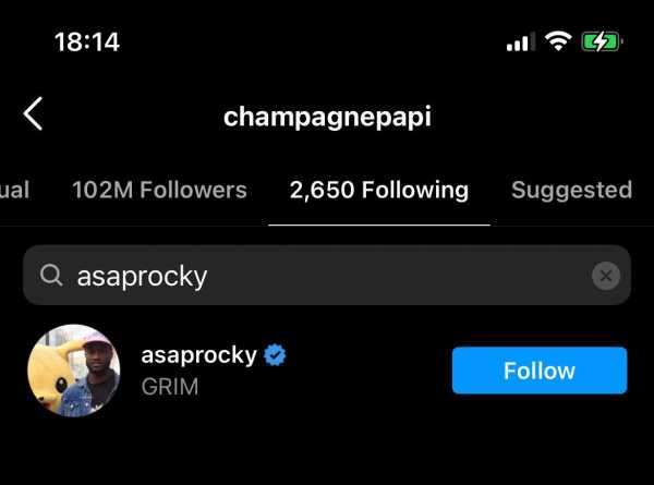 Drake Unfollows A$AP Rocky Following Rihanna’s Pregnancy News