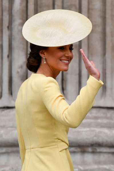 Kate Middleton Wears Yellow Dress at Platinum Jubilee Service of Thanksgiving